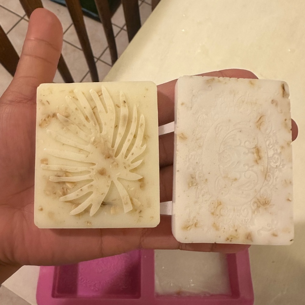Handcrafted Cream and Tan Soap Bars